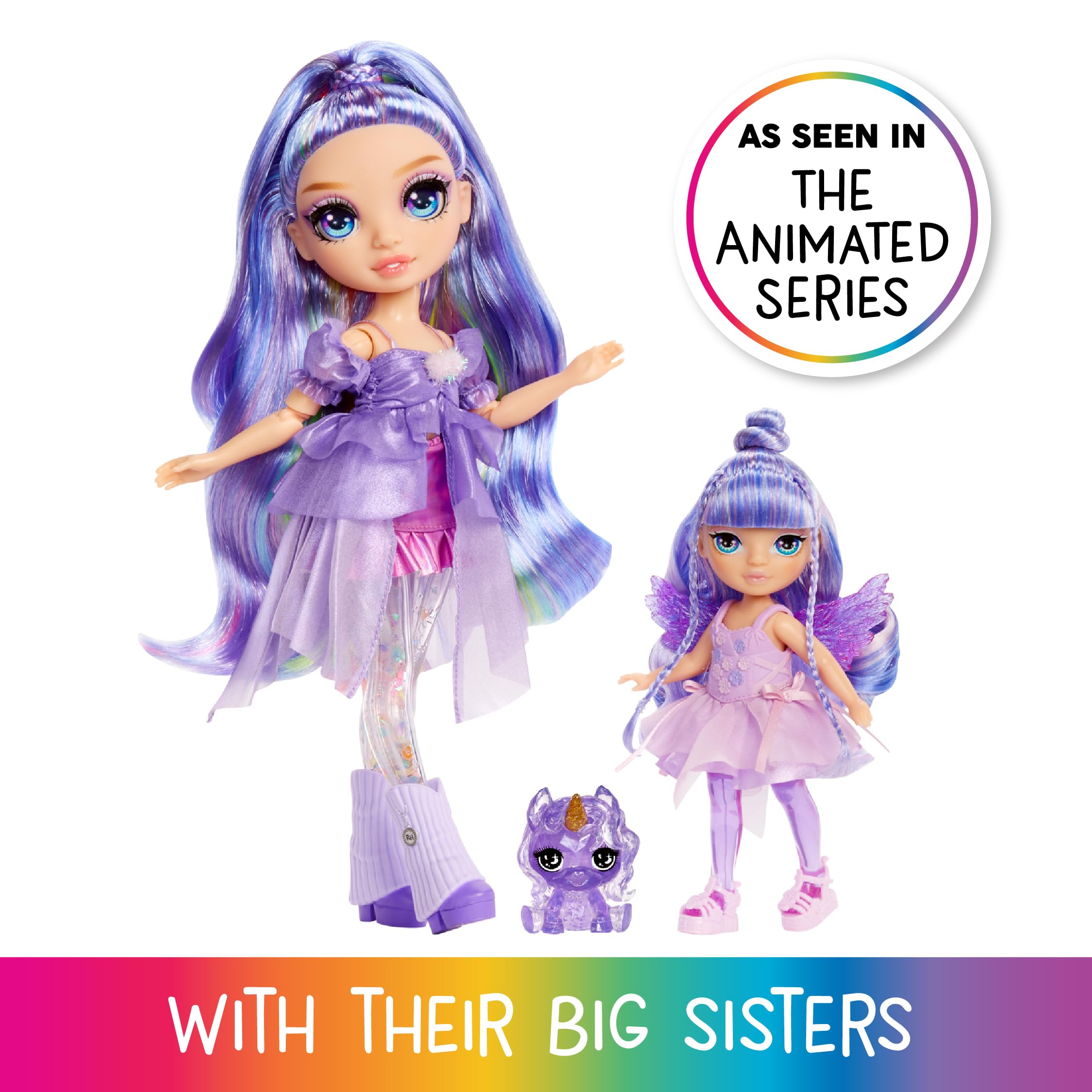 MGAE Entertainment RH Littles Gökkuşağı Perisi Bebekleri Amethyst Willow Oyuncak