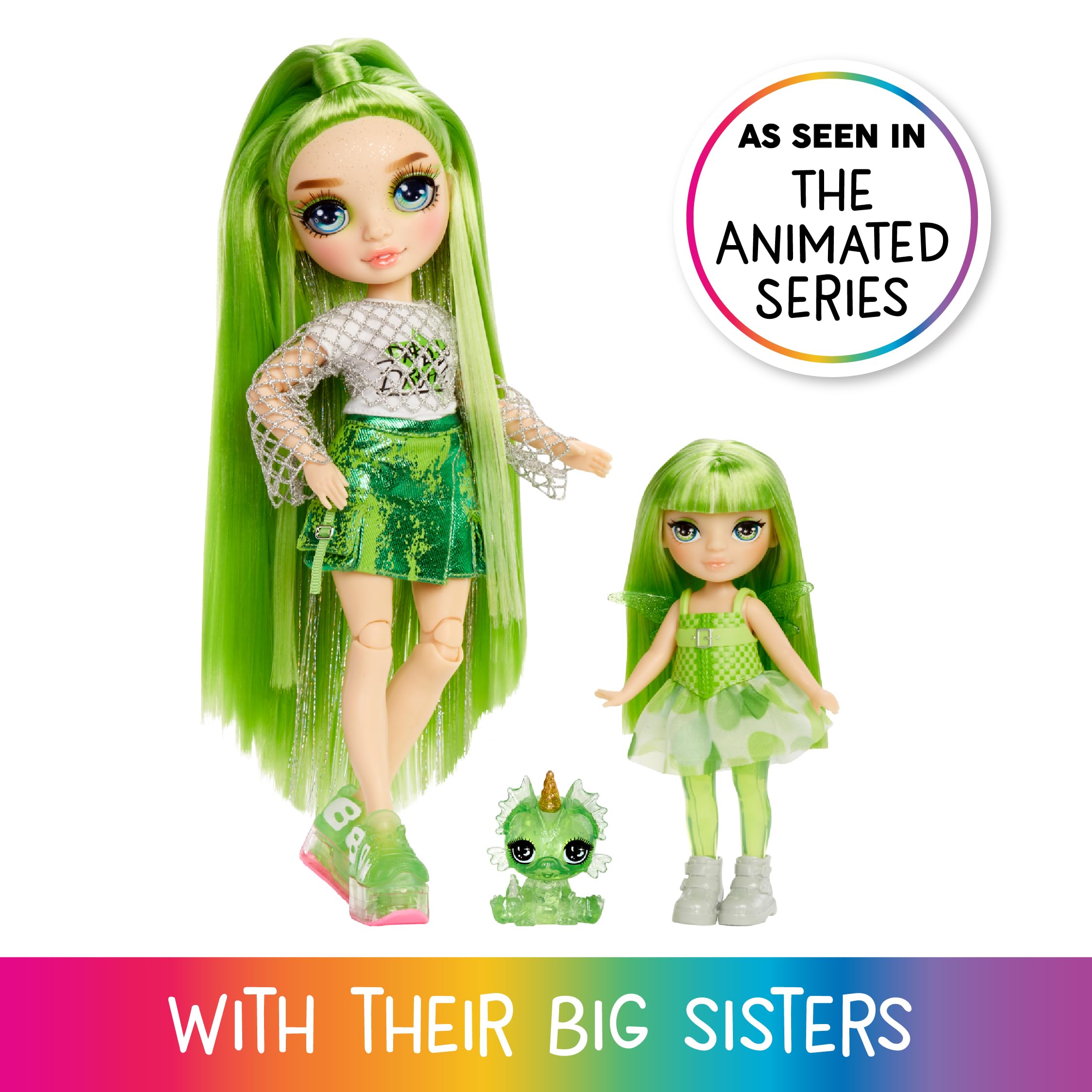 MGAE Entertainment RH Littles Gökkuşağı Perisi Bebekleri Emerald Hunter Oyuncak