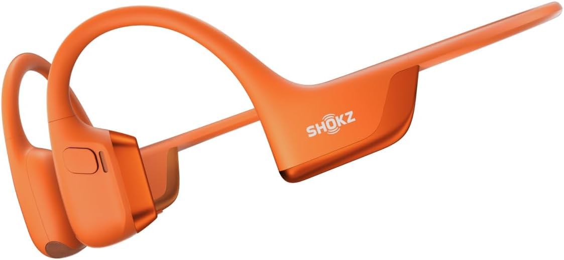 Shokz OpenRun Pro 2 Bluetooth 5.3, Kemik İletim Teknolojisi, IP55 Suya Dayanıklı, 12 Saat Pil Ömrü, Açık Kulak Tasarımlı Kablosuz Spor Kulaklık – Turuncu (Standart Beden)