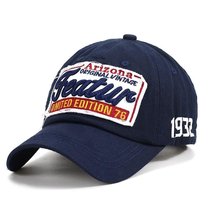 Perlotus Featur Arizona Erkek Kadın Vintage Beyzbol Pamuklu Şapka LACİVERT