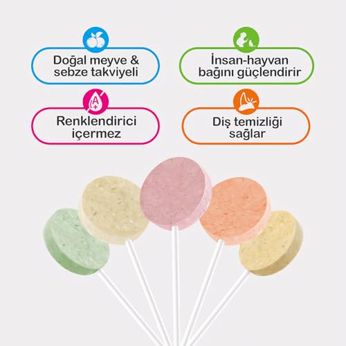 Ranova Kediler için Karışık Lezzetli Lolipop *1.4g 5'li