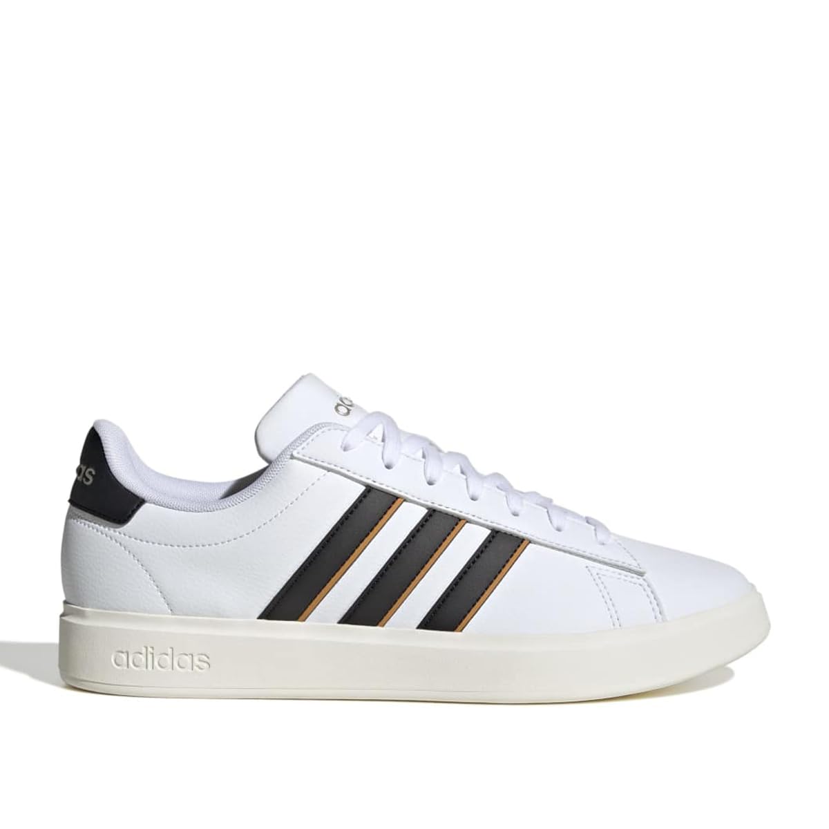 adidas Erkek GRAND COURT 2.0 Tenis Ayakkabısı, FTWWHT/CBLACK/FOCORA, 42.6666666666667