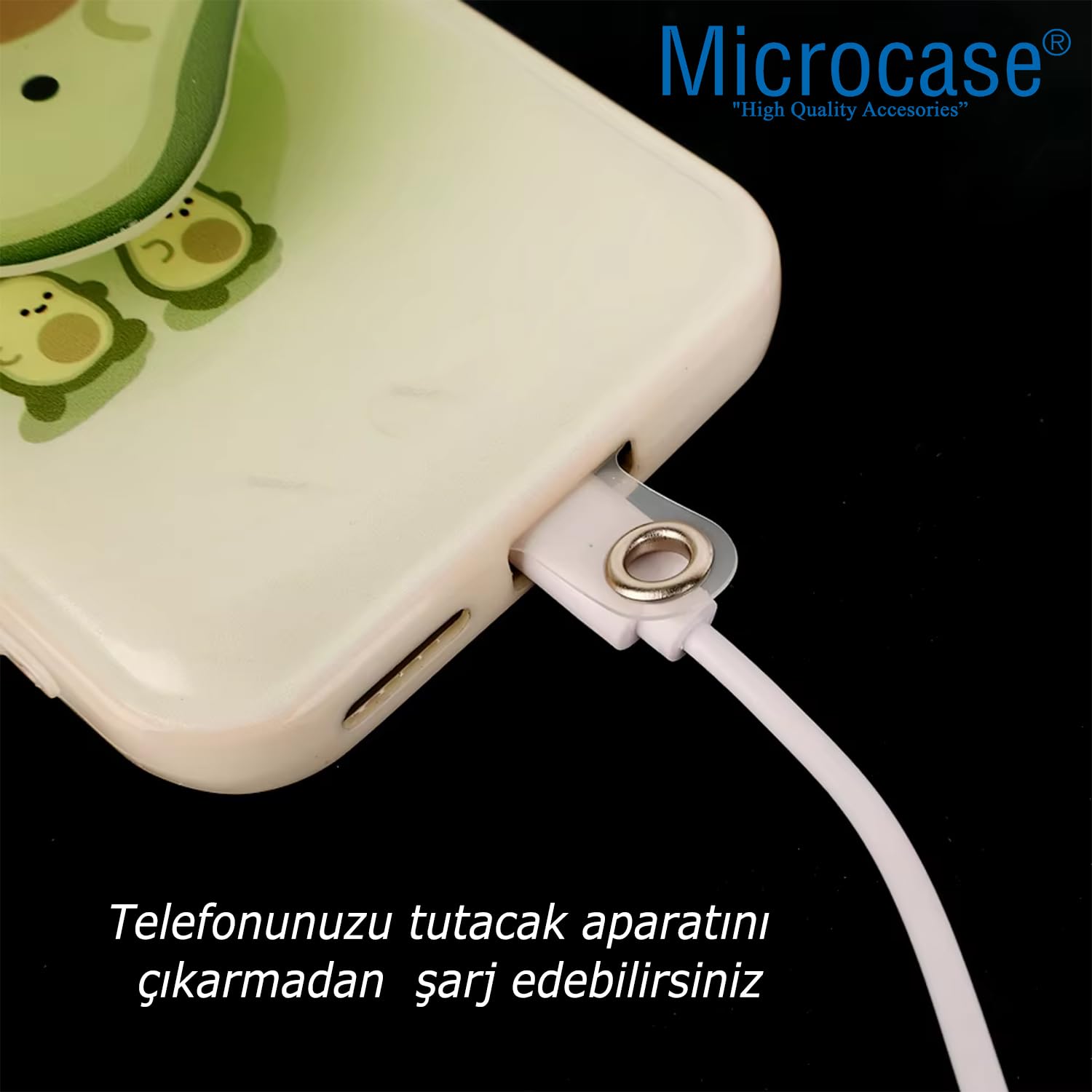 Microcase Telefon İp Askılıklar için Plastik Tutacak Bağlantı Parçası Şeffaf-AL4831 1 Adet