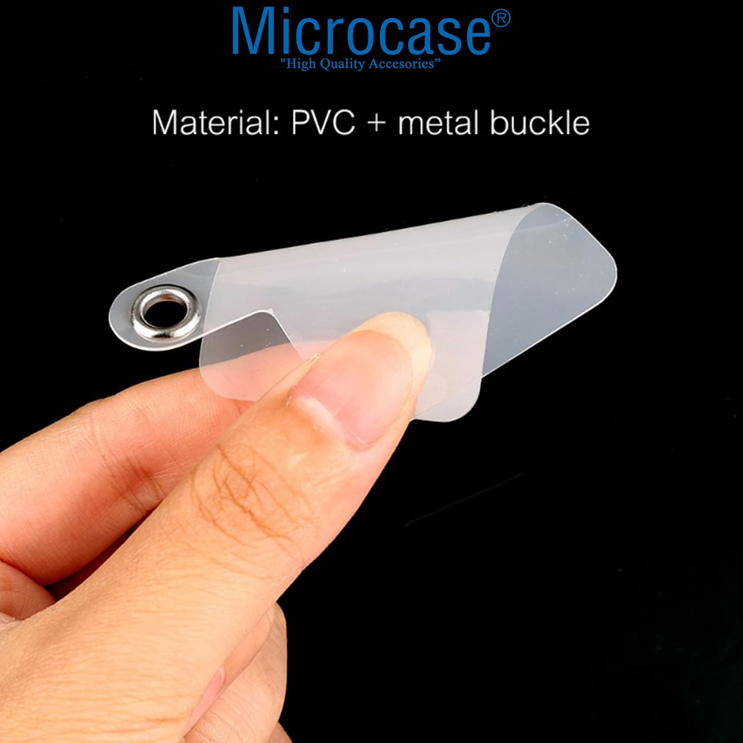 Microcase Telefon İp Askılıklar için Plastik Tutacak Bağlantı Parçası Şeffaf-AL4831 1 Adet