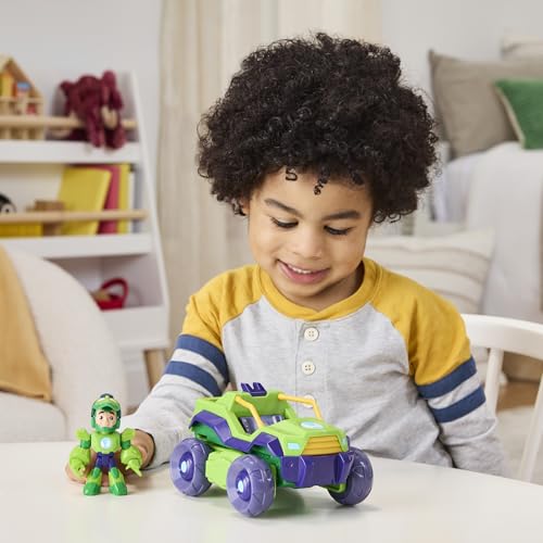 Marvel Iron Man ve Muhteşem Arkadaşları Iron Hulk 2'si 1 Arada Mekanik Zırh ve Araç, Aksiyon Figürü ve Oyuncak Araç Seti