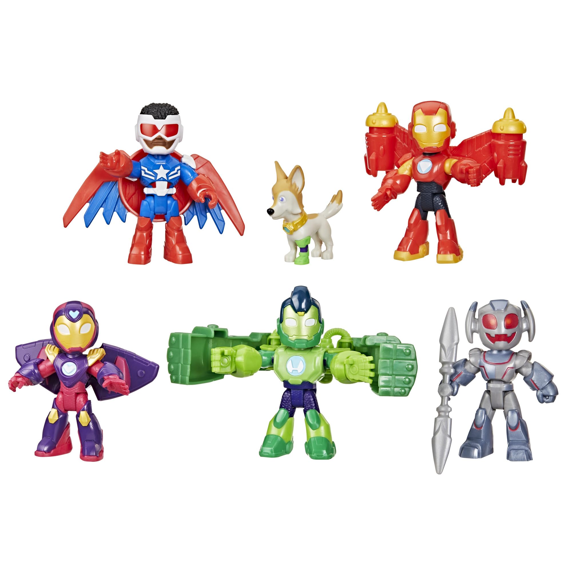 Marvel Iron Man and his Awesome Friends Zırhlı Avengers Paketi Aksiyon Figürü Seti
