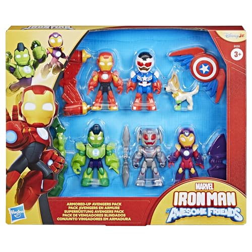 Marvel Iron Man and his Awesome Friends Zırhlı Avengers Paketi Aksiyon Figürü Seti
