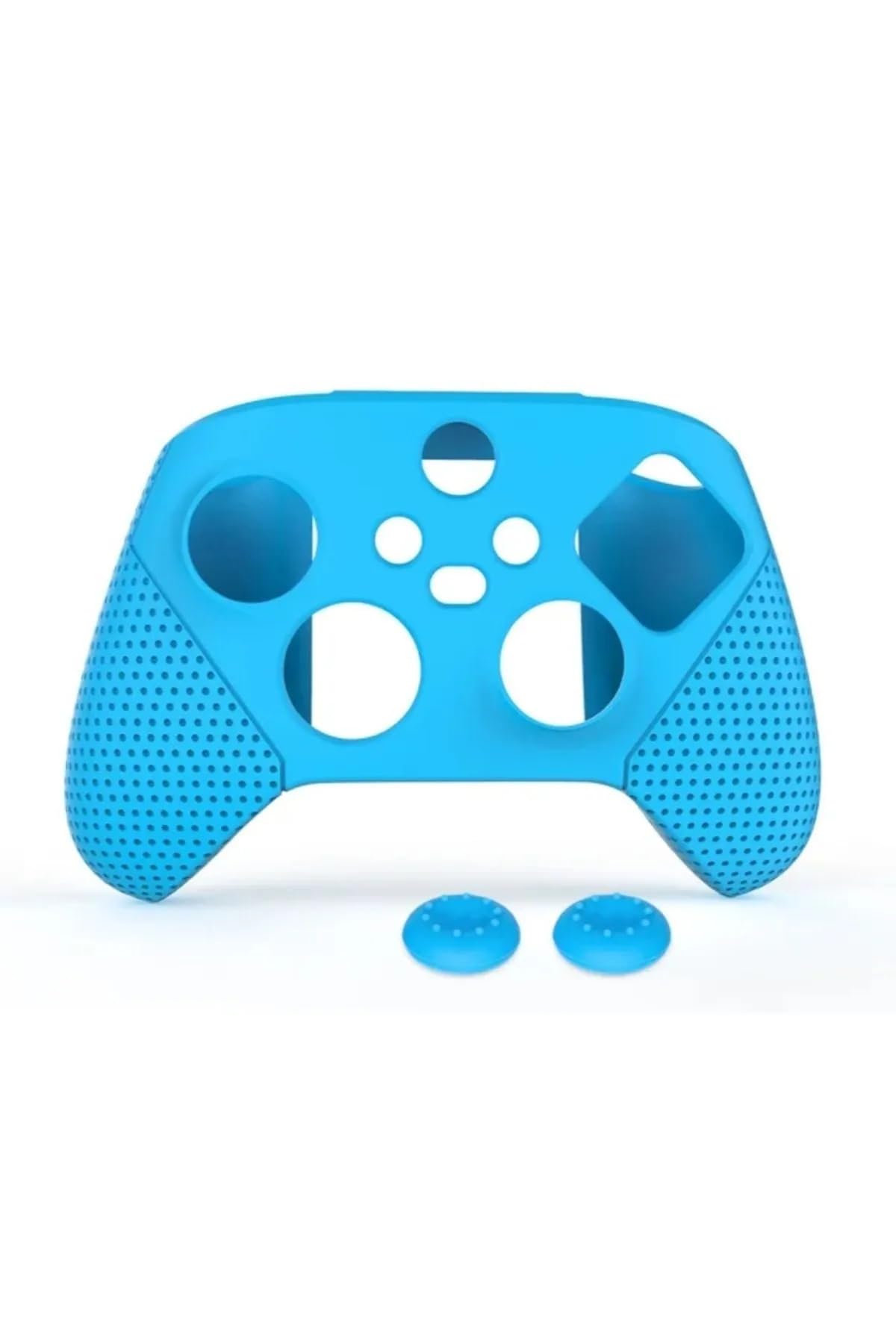 Xbox Series S X Silikon Kılıf Analog Koruyucu Set 9. Nesil Kol Uyumlu (mavi)