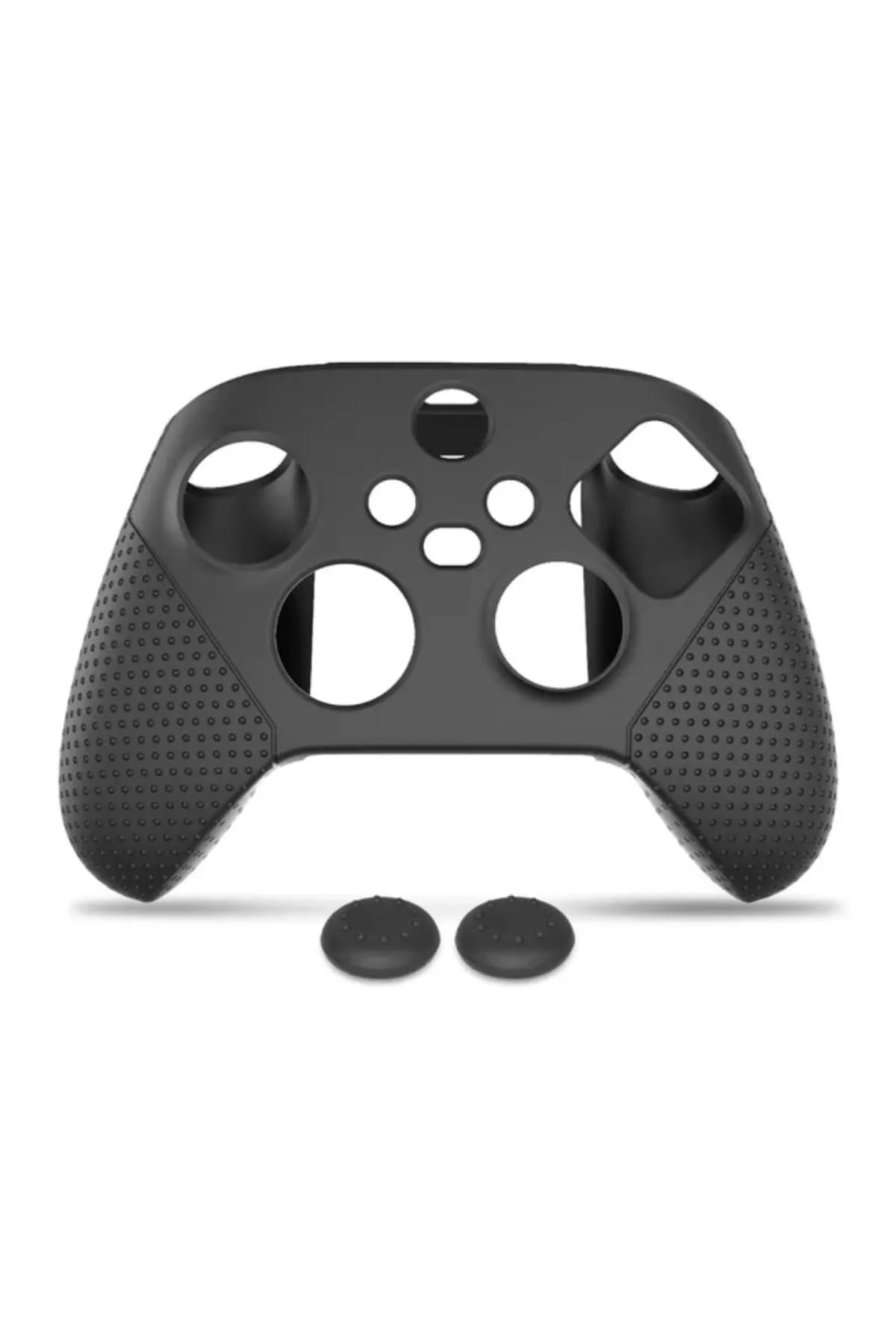 Xbox Series S X Silikon Kılıf Analog Koruyucu Set 9. Nesil Kol Uyumlu (siyah)