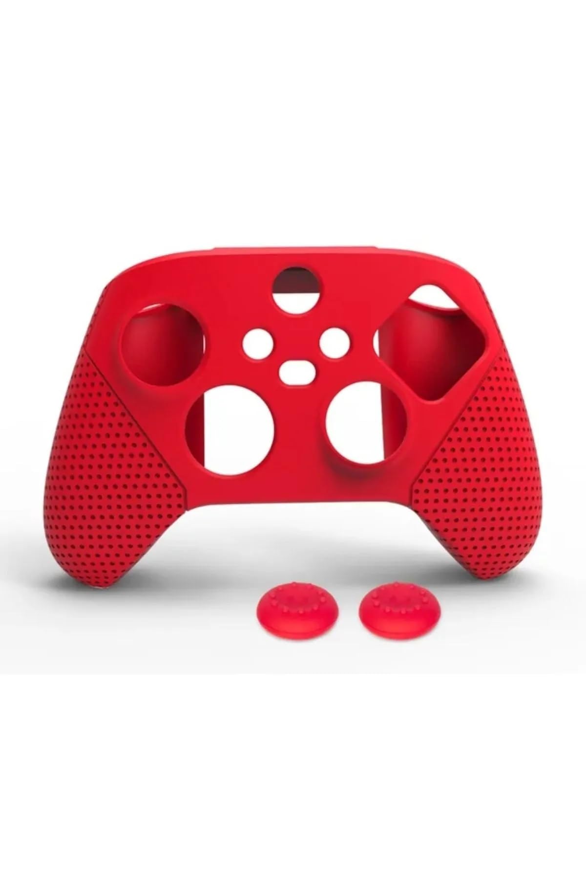 Xbox Series S X Silikon Kılıf Analog Koruyucu Set 9. Nesil Kol Uyumlu (kırmızı)