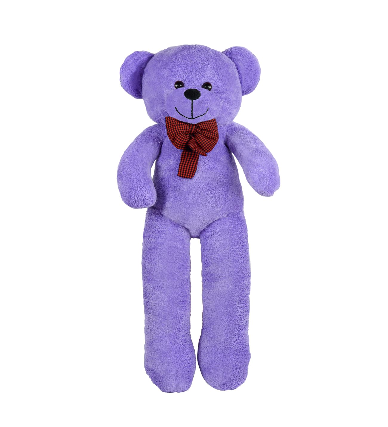 Özgüner Oyuncak 80 cm Dev Pelüş Ayı, Papyonlu ve Sevimli Büyük Boy Ayıcık, Yumuşak Sarılmalık Peluş, Sevgiliye Hediye (Lila)