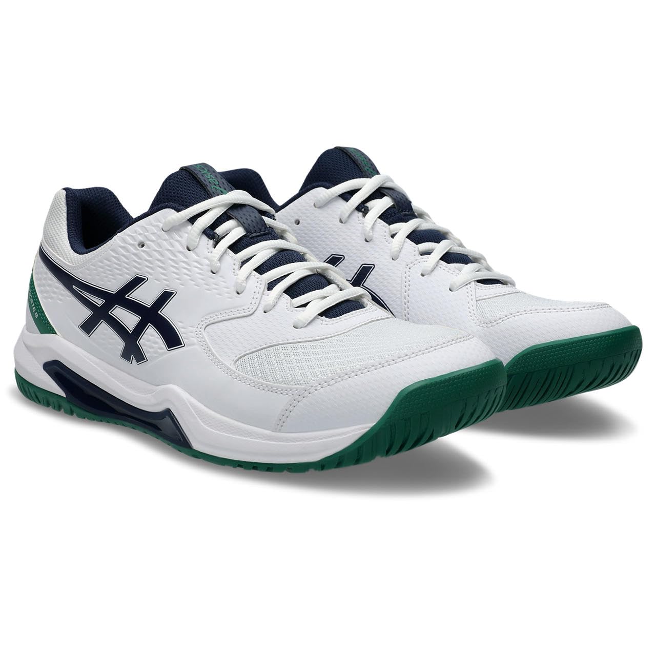 ASICS Dedicate 8 Erkek Tenis Ayakkabısı Mavi Beyaz, Midnight Beyaz, 42.5 EU