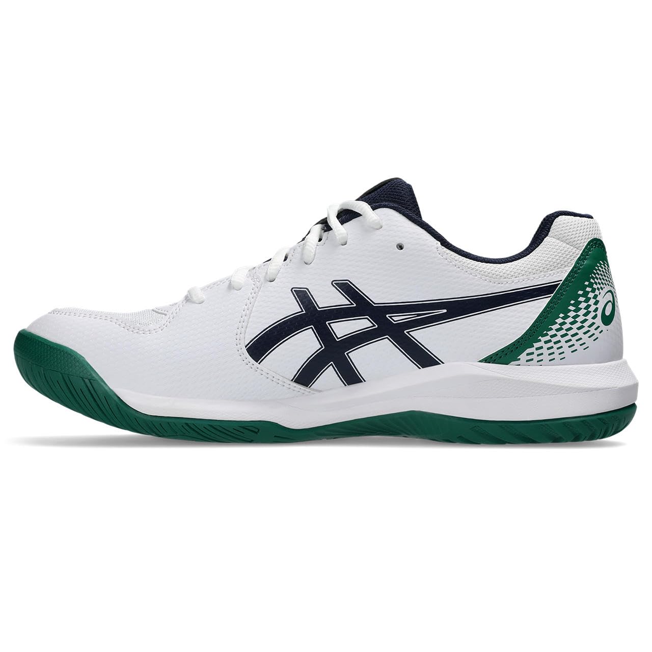 ASICS Dedicate 8 Erkek Tenis Ayakkabısı Mavi Beyaz, Midnight Beyaz, 42.5 EU