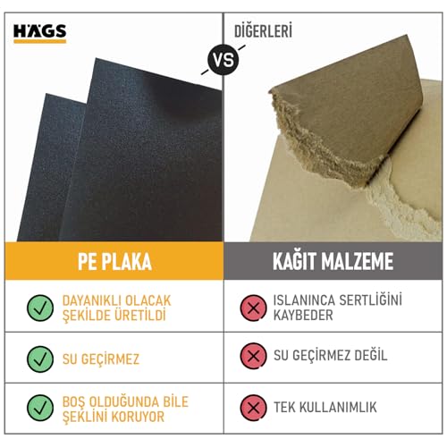 Haegs Araba Bagaj Çantası, Araç içi Düzenleyici Organizer, Katlanabilir Oto Bagaj Düzenleyici, Oto Aksesuarları, Sağlam Araba Alet Eşya Düzenleyici - 50 Lt- Gri
