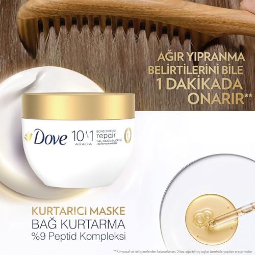 Dove 10'u 1 Arada Saç Bakım Maskesi Bond Intense Repair ve Peptid Kompleksi 265 ml