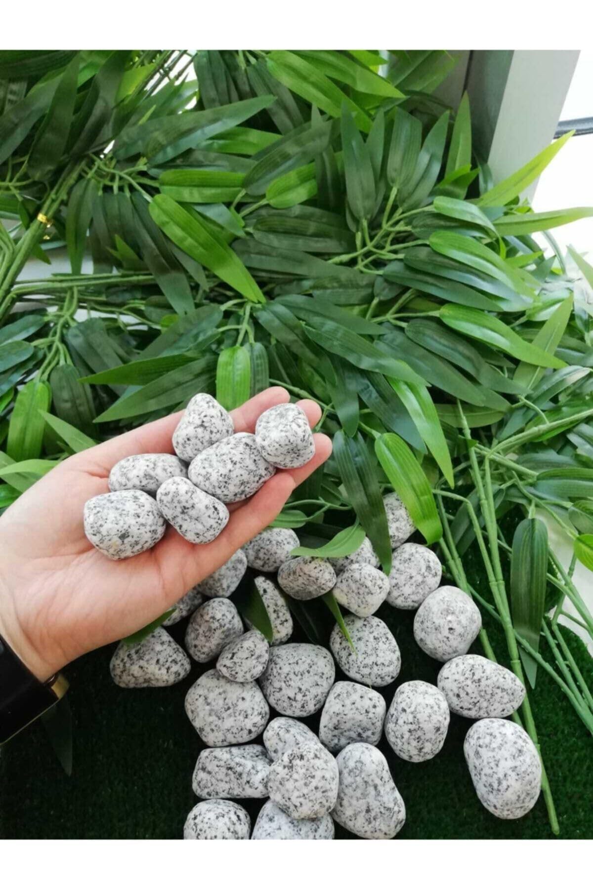 Ekodoğa Granit Dolomit Taş 5 Kkg 2,5-4 Cm Siyah Beyaz Taş Dekoratif Taş Bahçe Taşı Dekor Taşı