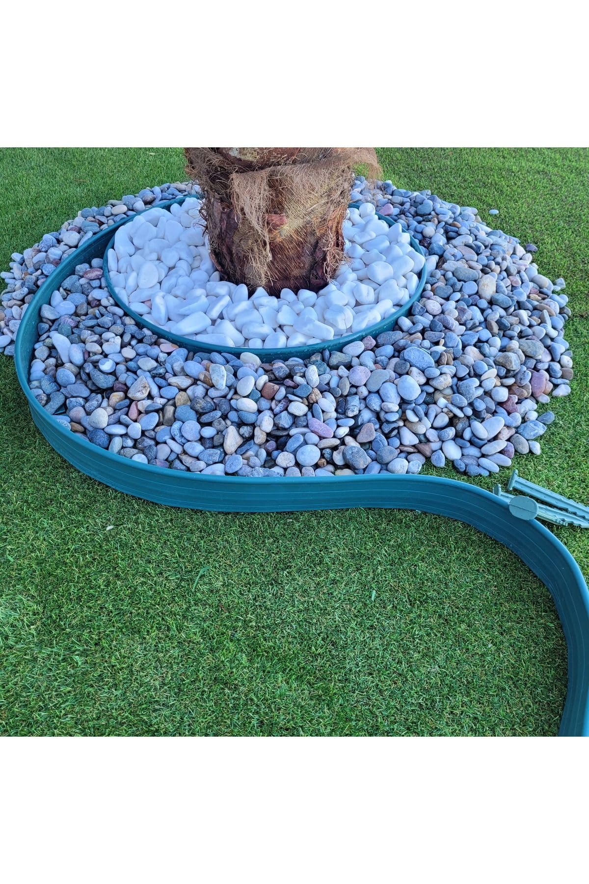 Garden Moda Çim Ayırıcı 2,5 M Yeşil Çim Sınırlayıcı Taş Toprak Ayıracı Çim Ayracı Çim Ayırıcı Bariyeri