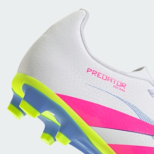 adidas Unisex Çocuk PREDATOR CLUB FG/MG J Futbol Ayakkabısı (Sert Zemin) FTWWHT/LUCPNK/LUCLEM 36 2/3