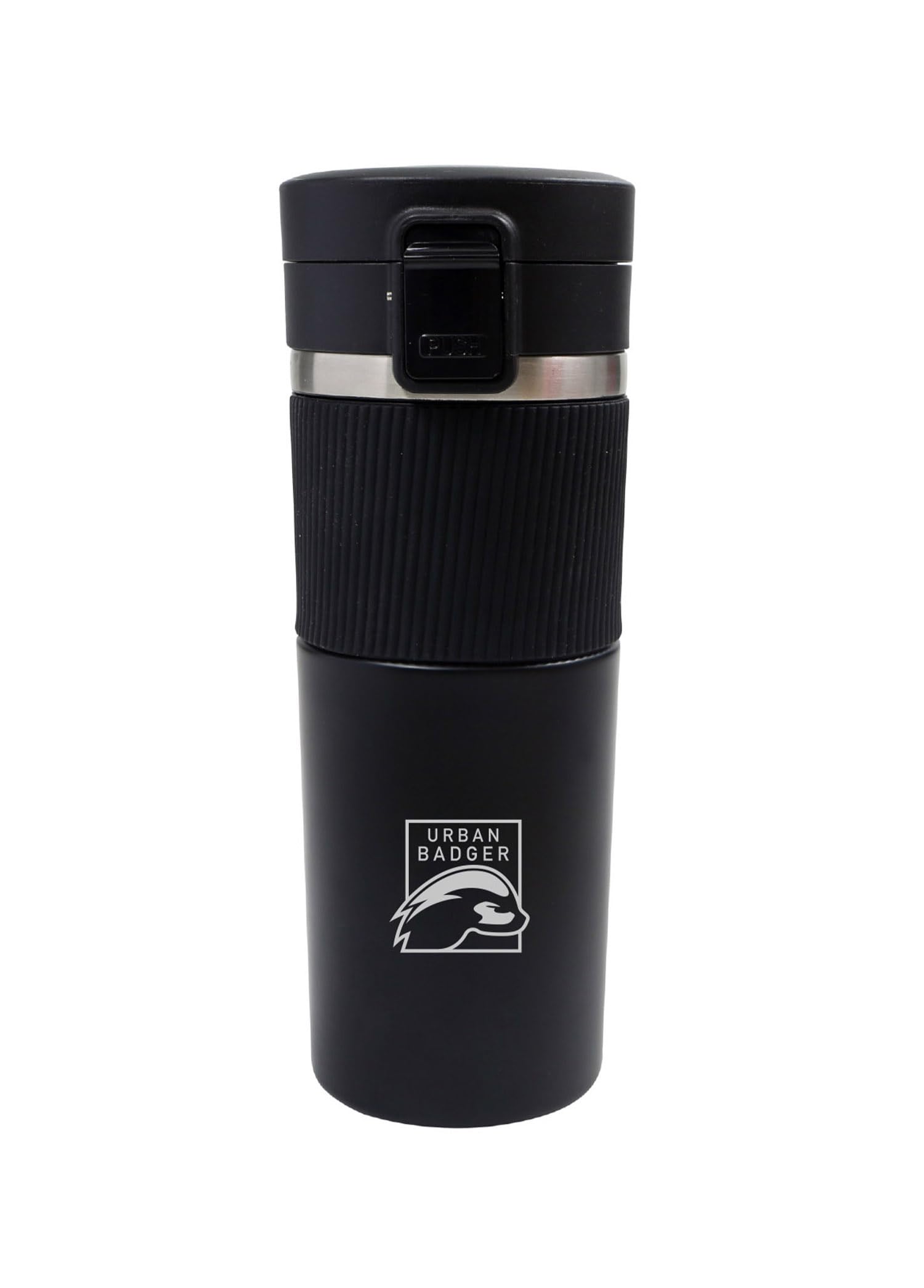 Urban Badger Paslanmaz Çelik Siyah Termos 480ml, Dayanıklı Kamp Ekipmanları, Kamp Aksesuarları, Açık Hava Sporları, Doğa Sporları, Yürüyüş, Kamp Mutfağı, Kamp Malzemeleri
