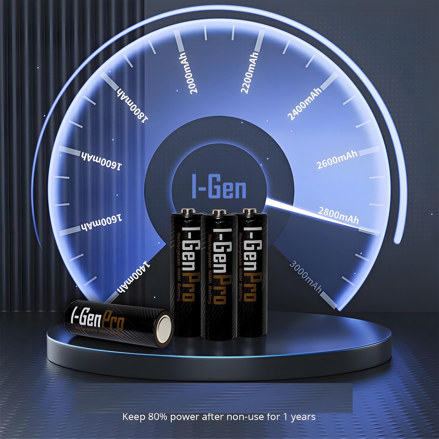 I-Gen G811 8'li Pil Şarj Aleti + 8 Adet AAA Pro 1100 mAh Şarj Edilebilir İnce Şarjlı Kalem Pilli Set 1.2V Ni-MH