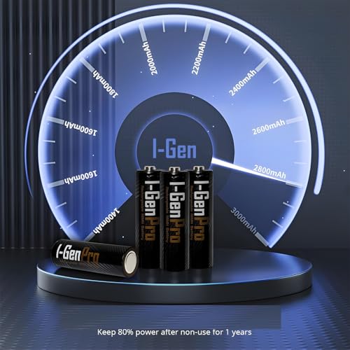 I-Gen G811 8'li Pil Şarj Aleti + 8 Adet AAA Pro 1100 mAh Şarj Edilebilir İnce Şarjlı Kalem Pilli Set 1.2V Ni-MH