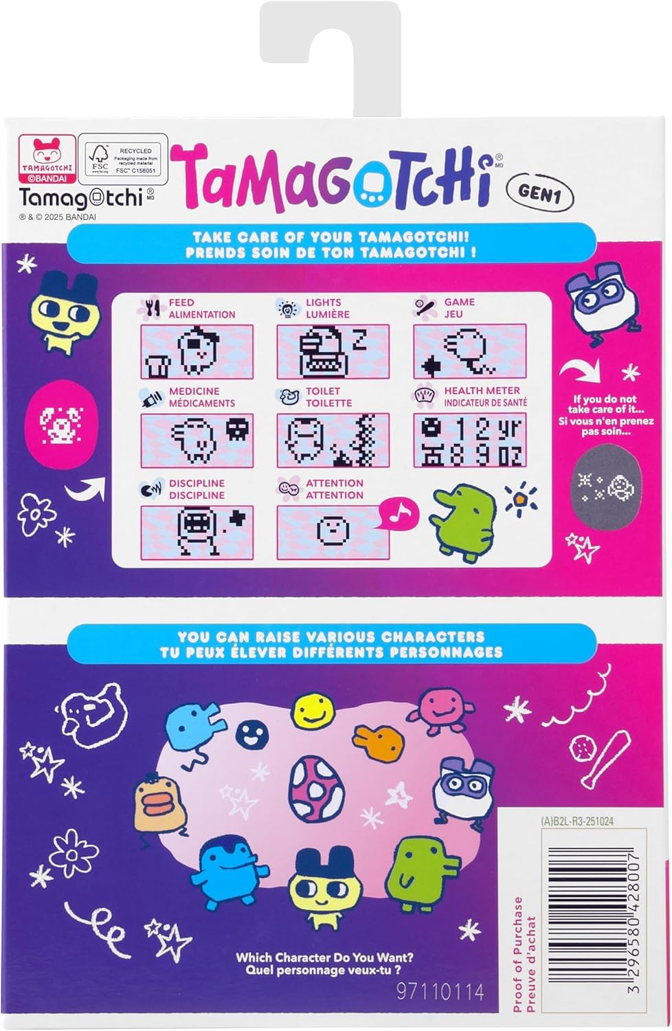 TAMAGOTCHI Bandai Orijinal Tama Smile Dijital Evcil Hayvan | Orijinal Elektronik Evcil Hayvanın Bakımı ve Kurulması, Japon Çocuk Oyuncağı, Kız ve Erkek Çocuklar için, Harika 90'lı Yıllar Retro Hediye