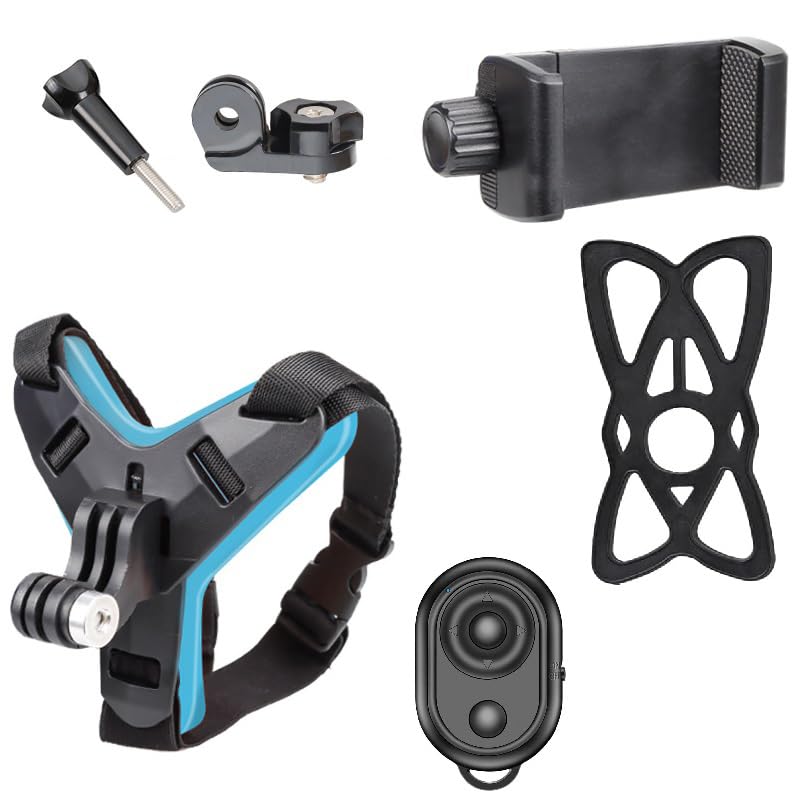 Coverzone Uzaktan Kumandalı Kask Telefon Tutucu Aksiyon Kamera Aparatı Sürüş, Moto Vlog ve Seyahat için Güçlü Sabitleme Kask Bağlantı Aparatı (Tüm Modeller ile Uyumlu) | X002