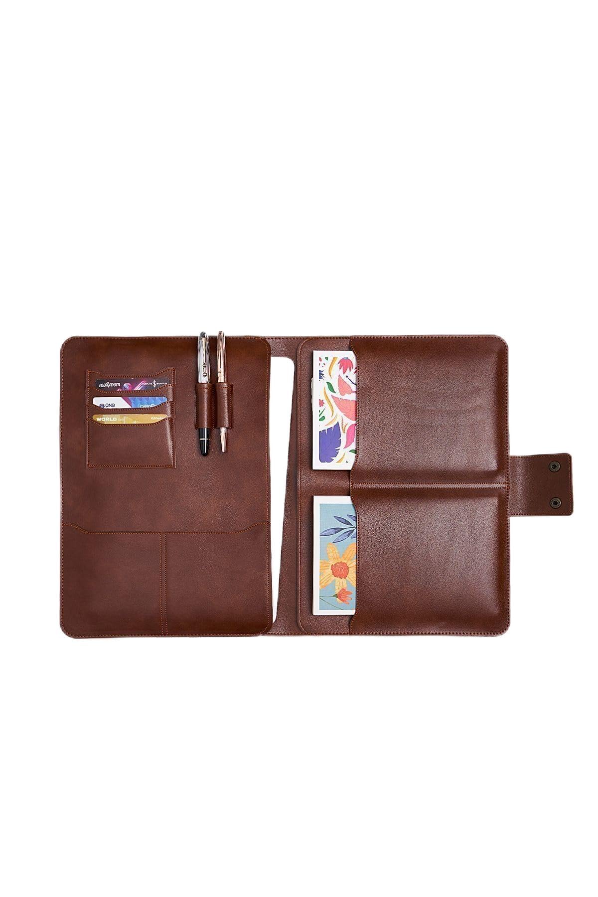 Necati Çanta Macbook Air Pro 13-14 Inç Organizer Evrak & Laptop & Tablet Çantası, Taba