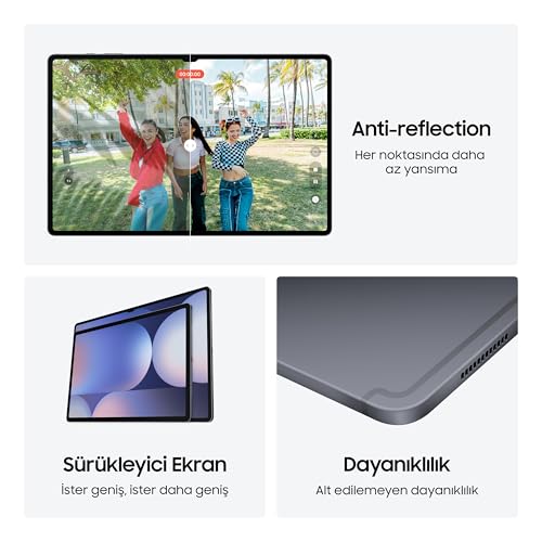 Samsung Galaxy Tab S10 Ultra Yapay Zeka (AI) Tablet, 16GB RAM, 1TB Hafıza, AMOLED Ekran, S Pen Dahil, Gri (Samsung Türkiye Garantili)