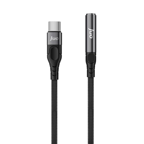 Juo USB Type-C to 3.5mm Jack Aux Kulaklık Mikrofon Çevirici Dönüştürücü Adaptör Kablo