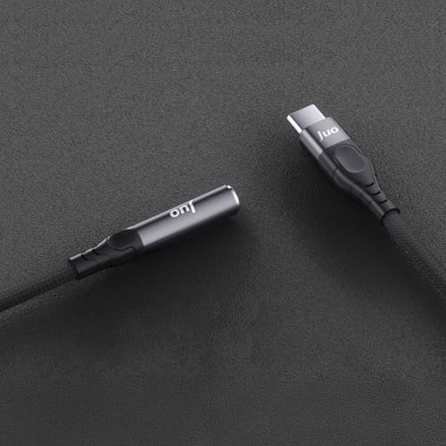 Juo USB Type-C to 3.5mm Jack Aux Kulaklık Mikrofon Çevirici Dönüştürücü Adaptör Kablo