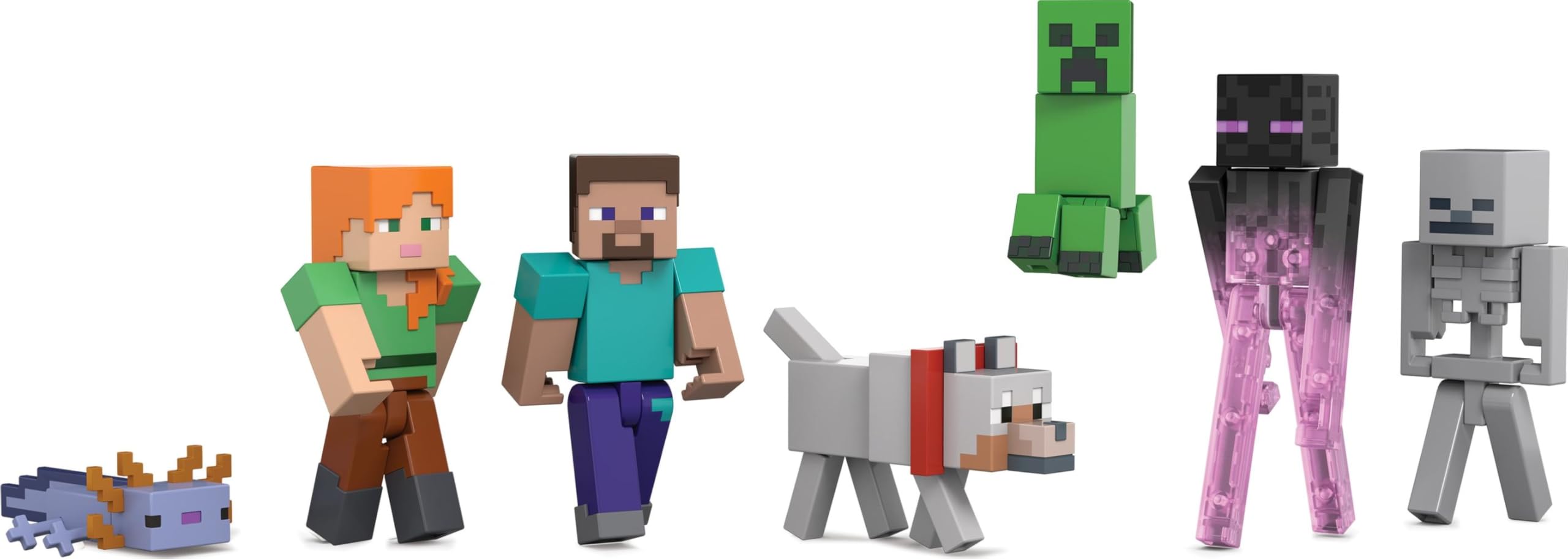 Mattel Minecraft World Builder Figür Seti, JFG66