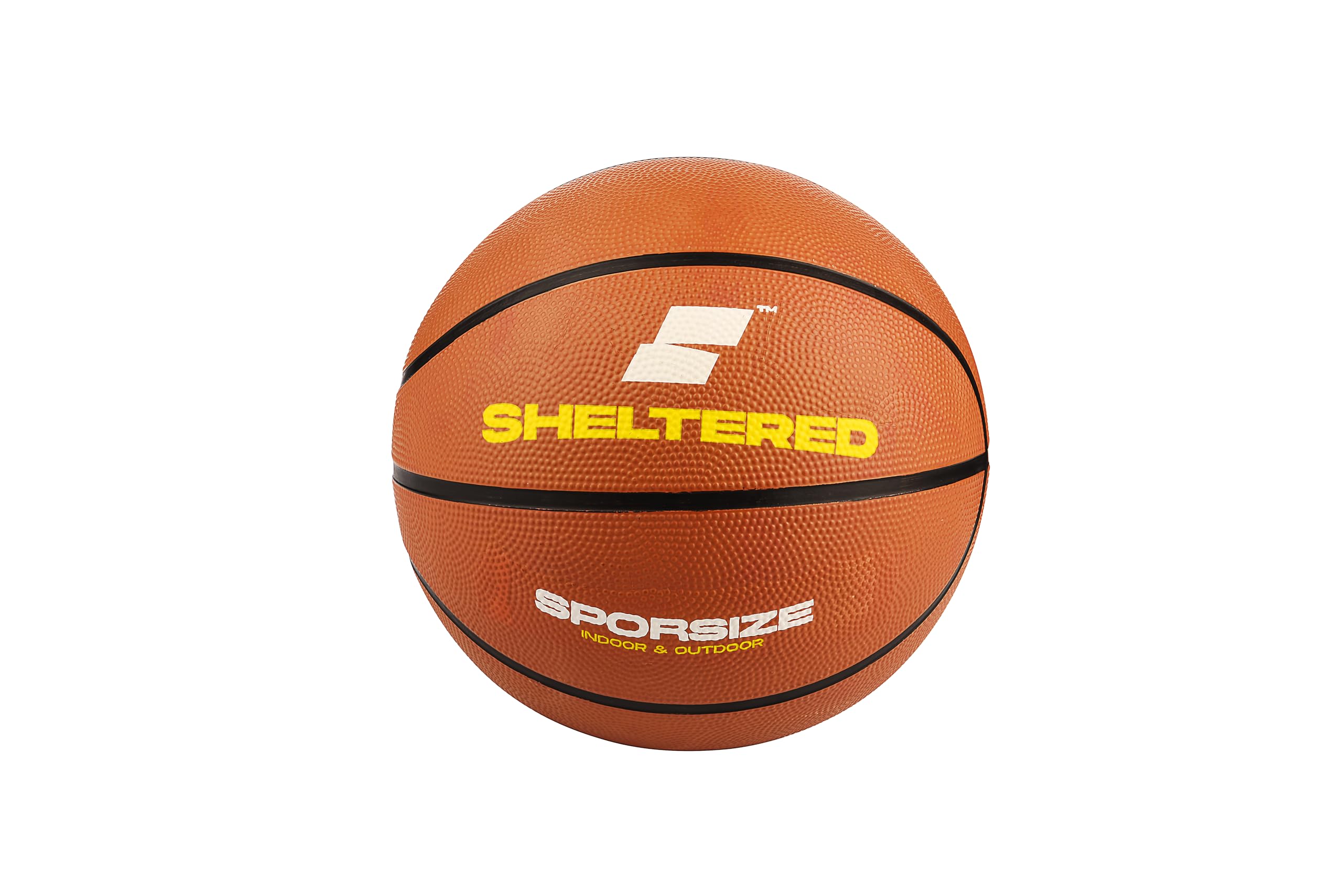 Sporsize Kauçuk Basketbol Topu Outdoor - Dış Alan (Kahverengi, 5 Numara)