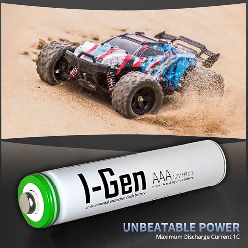 I-Gen G465 4'lü Pil Şarj Aleti + 4 Adet AAA 650 mAh Şarjlı İnce Kalem Pilli Set