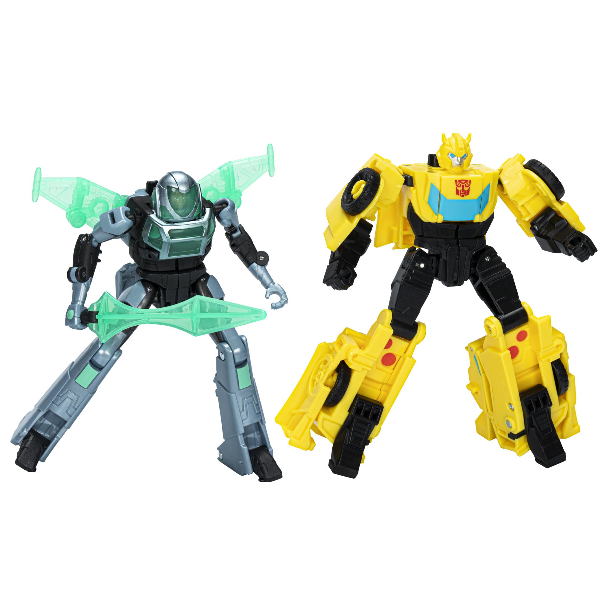 Transformers EarthSpark Siber Birleşim Seti Bumblebee ve Mo Malto Aksiyon Figürleri