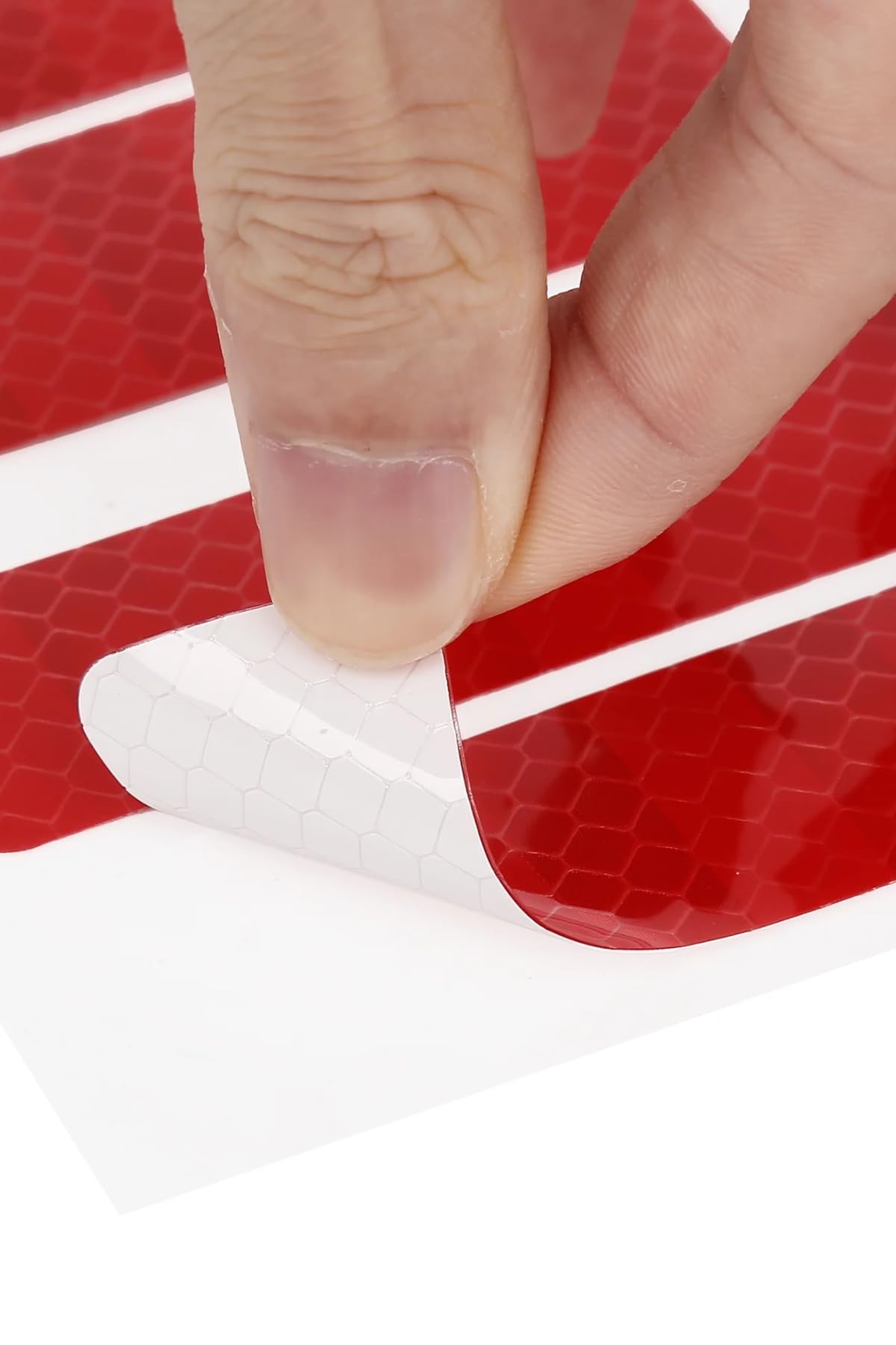 21 Parça Yansıtıcı Sticker Seti, Kırmızı, Motorsuz/Motorlu Araçlar için (Kırmızı)