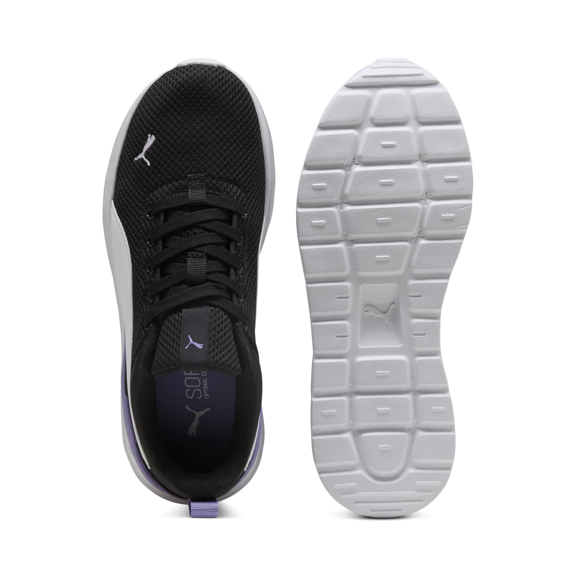 PUMA Erkek Anzarun Lite Spor Ayakkabı, PUMA Black-PUMA White-Lavender Alert, 36 EU