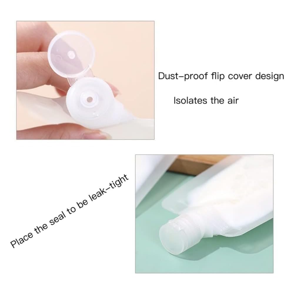 GüncelÇarşı Çok Amaçlı 6'lı Paket Doldurulabilir Torba Şişe, Pratik ve Kolay Kullanım, Seyahat, Sabun, Dezenfektan, Losyon, şampuan, saç kremi, duş jeli Doldurulabilir, 2x 30ml, 2x 50ml, 2x 100ml