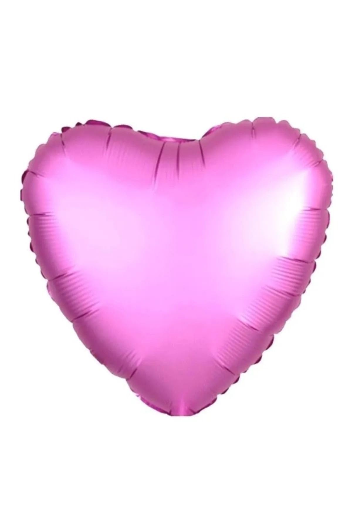 Tinky Winky Pembe Kalp Balon - 18 Inç (45 CM) - Kalp Balon - Parti Malzemesi - Pembe Kalpli Balon Pembe