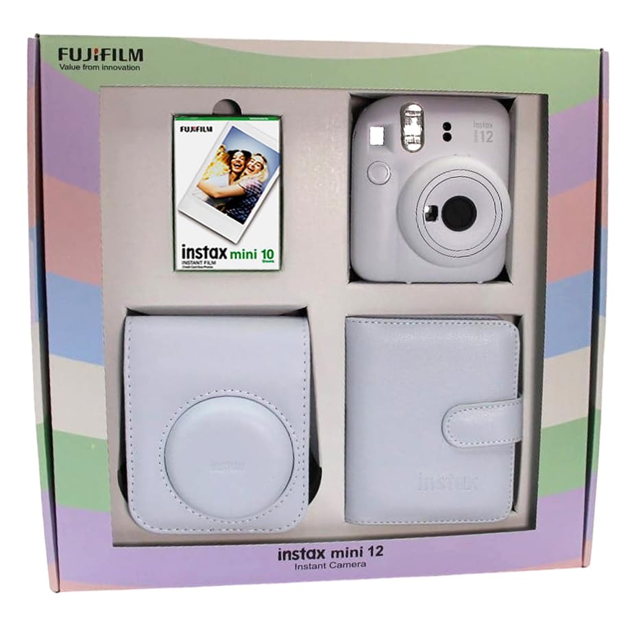 Fujifilm İnstax Mini 12 Fotoğraf Makinesi Bundle Box (BEYAZ)
