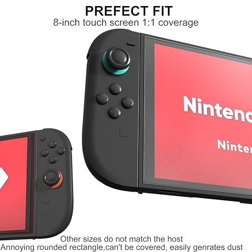 GAMSURFING Temperli Cam Ekran Koruyucu Nintendo New Switch 2 [7,9 ''] Model 2025, En İyi 9H Sertlik, HD Şeffaf, Tam Kapsama Alanı, Ultra İnce 0,25 mm, Nintendo Switch 2 Konsolu için Aksesuarlar