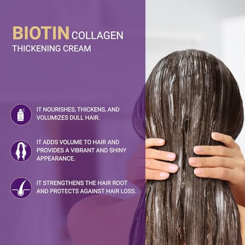 Bioxcin Collagen & Biotin Hacim Veren Saç Bakım Kremi 250 ml – İnce Telli ve Hacimsiz Saçlar İçin Dolgunlaştırıcı ve Nemlendirici Bakım