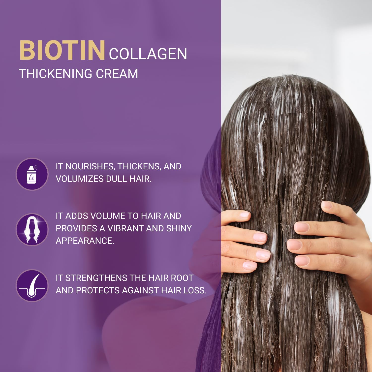 Bioxcin Collagen & Biotin Hacim Veren Saç Bakım Kremi 250 ml – İnce Telli ve Hacimsiz Saçlar İçin Dolgunlaştırıcı ve Nemlendirici Bakım