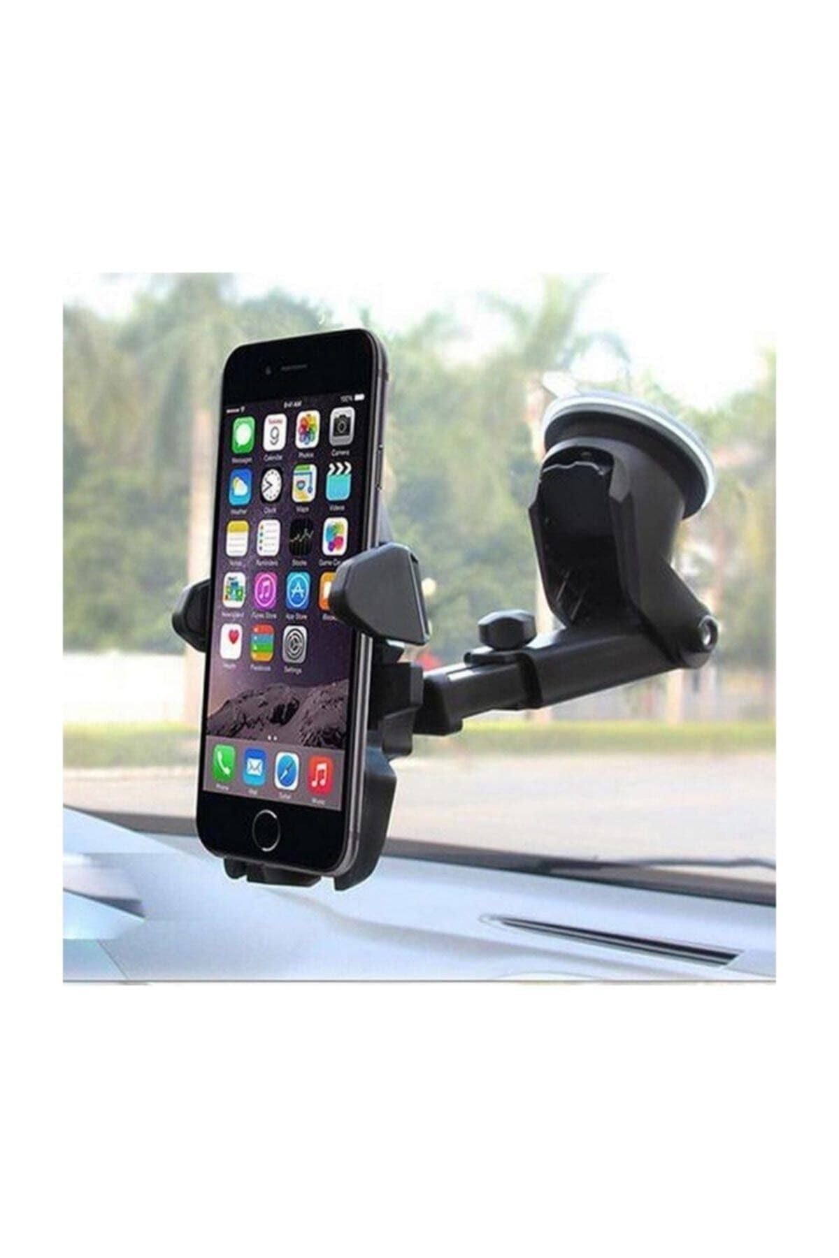 Teknosepetim Pra-1125870 Araç Oto 360 Derece Ayarlanabilir Araba Içi Telefon Akrobat Tutucu, Siyah