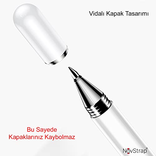 NovStrap Casper Via S50 S40 L50 L40 L30 S48 S30 S20 S38 L20 ile Uyumlu 2in1 Dokunmatik Tablet Kalemi