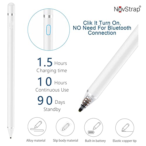 NovStrap Lenovo M11/M10 Plus/M7/M8/M9/P11 Plus Pro/P12 ile Uyumlu Dokunmatik Tablet Kalemi DZ870 Active Stylus Pencil