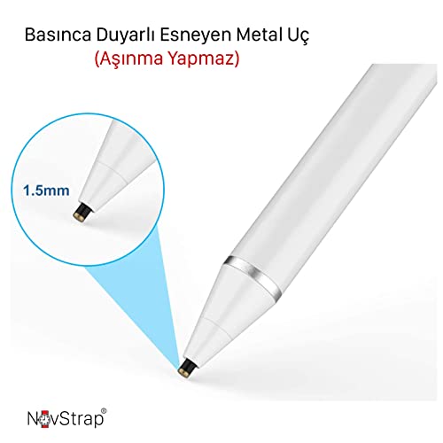 NovStrap Lenovo M11/M10 Plus/M7/M8/M9/P11 Plus Pro/P12 ile Uyumlu Dokunmatik Tablet Kalemi DZ870 Active Stylus Pencil