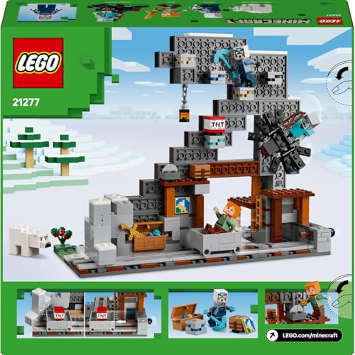 LEGO Minecraft Kazma Madeni 21277-8 Yaş ve Üzeri Minecraft Hayranı Çocuklar için Video Oyunu Temalı, Dekoratif Yaratıcı Oyuncak Yapım Seti, Doğum Günü Hediyesi Fikri (530 Parça)