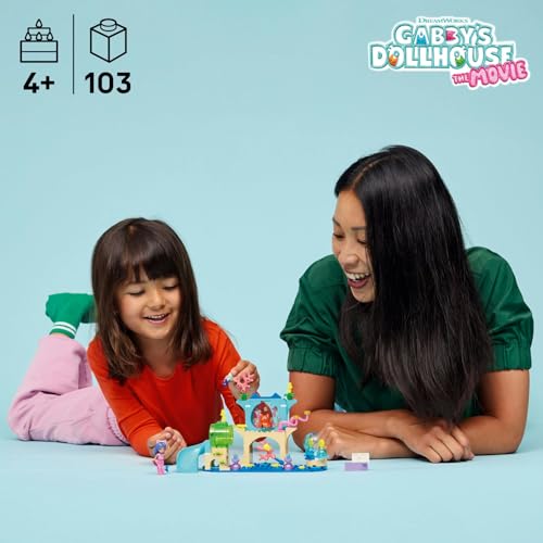 LEGO Gabby’s Dollhouse Deniz Kızı Gabby’nin Akvaryum Macerası 11204-4 Yaş ve Üzeri Deniz ve Okyanus Seven Çocuklar için Okyanus Hayvanları İçeren Yaratıcı Oyuncak Yapım Seti, Hediye Fikri(103 Parça)