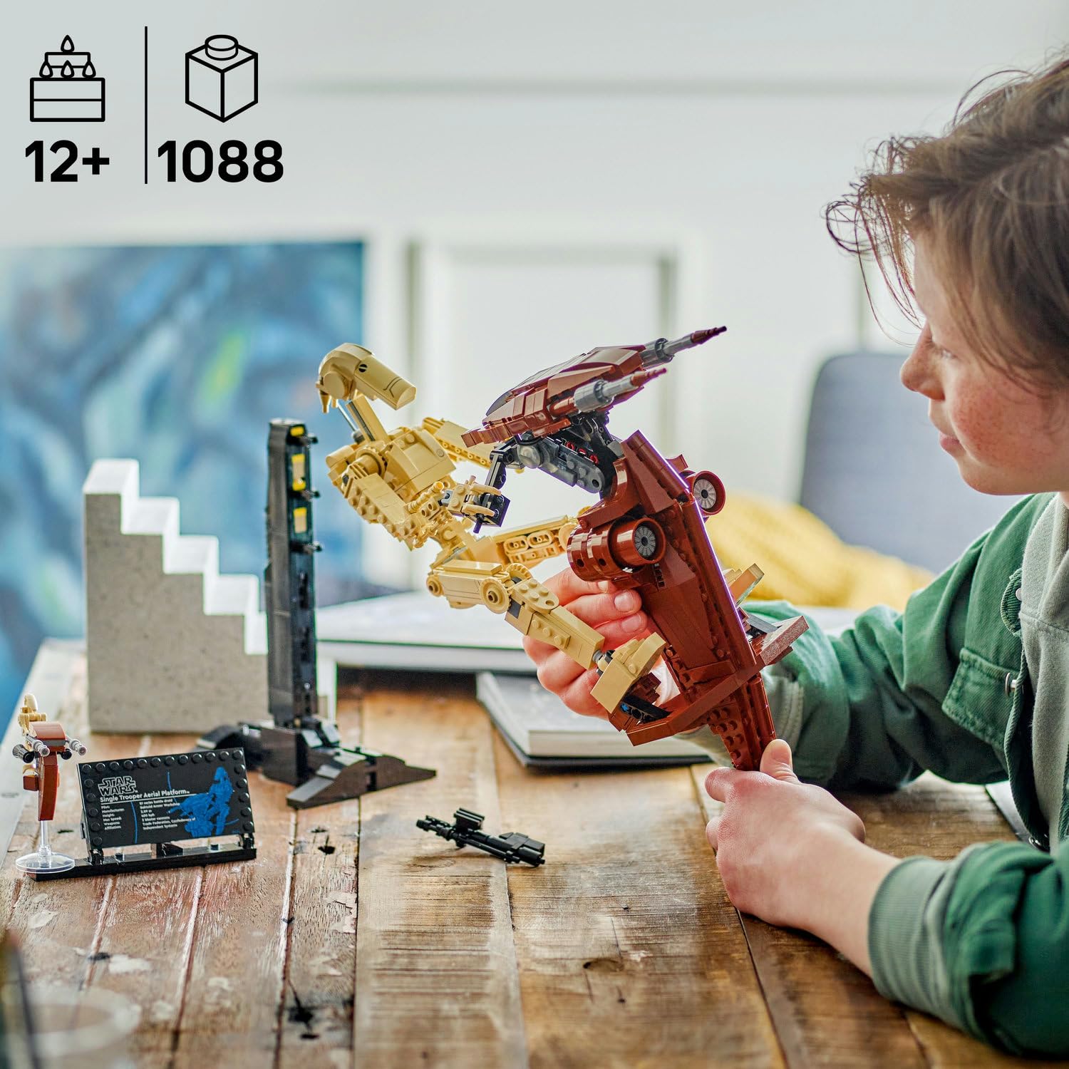 LEGO Star Wars Gizli Tehlike STAP ile Savaş Droidi 75428 – 12 Yaş ve Üzeri İçin Koleksiyonluk Yapım Seti, Sergilemeye Uygun Detaylı Model, Yetişkinler ve Gençler İçin Hediye Fikri (1088 Parça)
